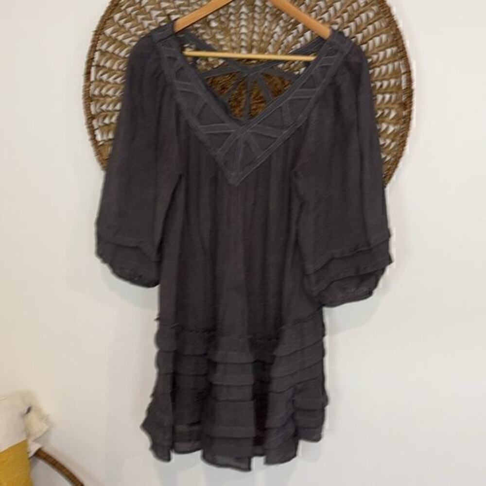 Monoreno gray swim cover up or casual dress size small